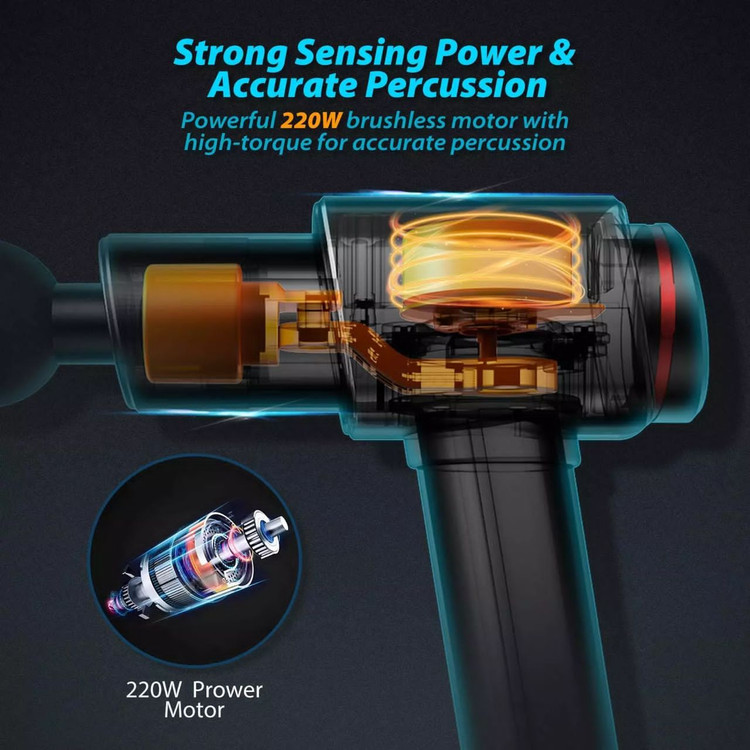 قدرت بالا موتور تفنگ ماساژ