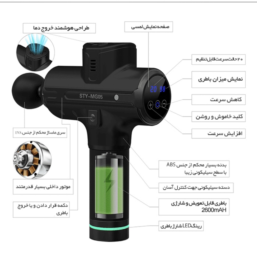 Cycle tree mg04ماساژور تفنگی ترب